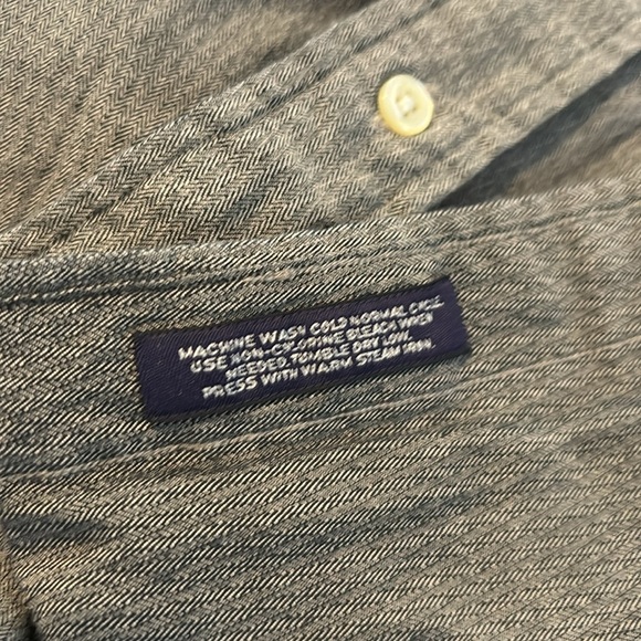 Daniel Cremieux men’s gray long sleeve button down shirt size large - Picture 9 of 9